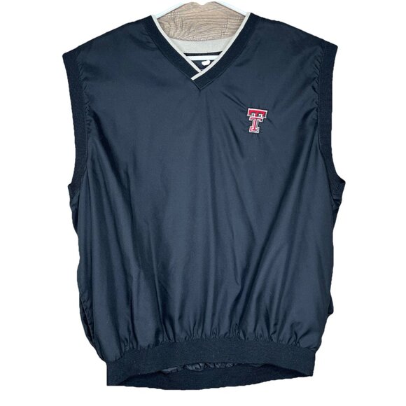 Texas Tech Lightweight Black Vest Men's Charles River Apparel XL - Picture 1 of 9